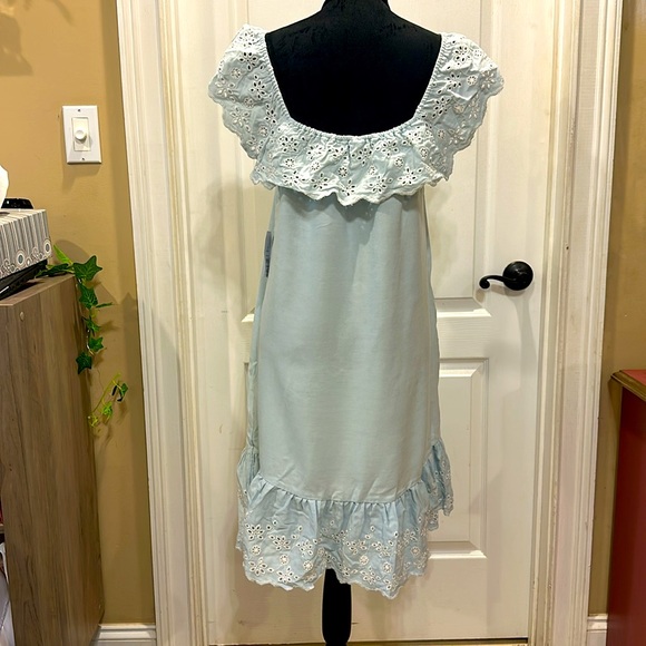 Time and Tru light blue cotton sundress - Picture 2 of 2